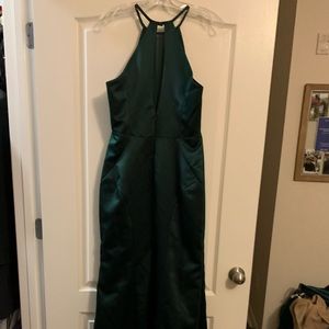 Sorella vita forest green bridesmaid evening dress
